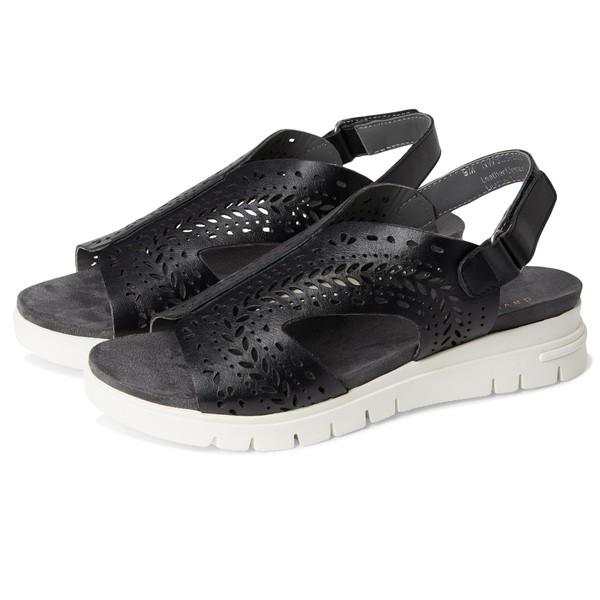 David Tate Women's Moda Flat Sandal, Black, 5.5