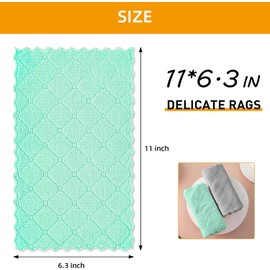 mciskin 12 Pack Dish Towels for Kitchen, Super Absorbent Kitchen Towels, Coral Fleece Cleaning Cloths, Machine Washable, Bathroom, for Cleaning Dishes, Kitchen, Bathroom, Car