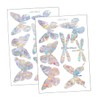 ABOOFAN 3sets Butterfly Window Stickers Bird Strike Decals for Home