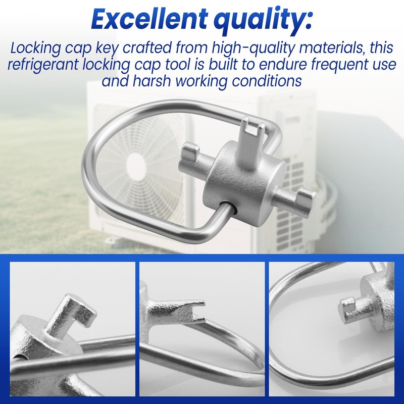 Hugexpen HVAC Tools, Locking Cap Key for Refrigerant Safety Caps,