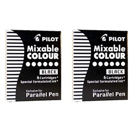 Pilot Ink Cartridge Parallel Pen Black Set of 2
