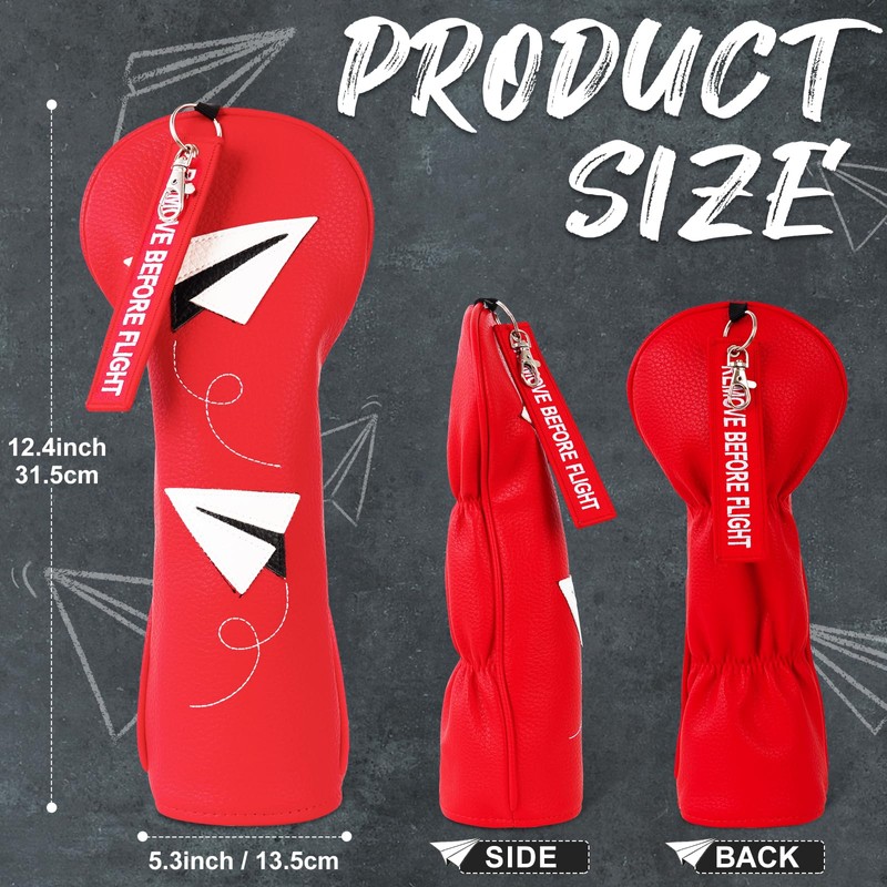 LZFAN Golf Club Covers with Remove Before Flight Design Key
