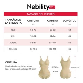 Nebility Fajas Panty Mujer Moldeador Compresión Sexy Body
