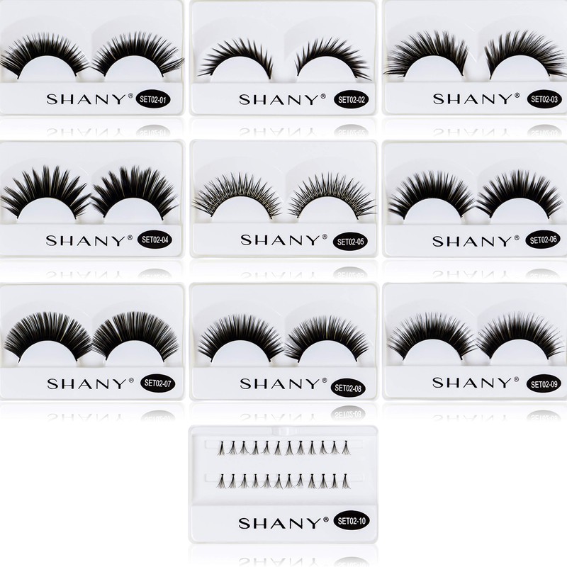 SHANY Eyelash extend - set of 10 assorted reusable eyelashes