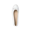 MARCO TOZZI Ladies Leather Bowknot Ballet Flats, white 1