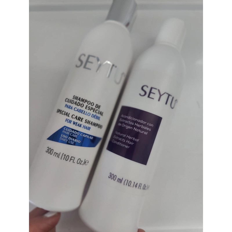 seytu special care, shampoo + conditioner, Biotin,Herbal Extract, caida capilar