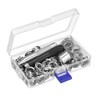 100 Sets Eyelet Tool Kit 10mm Metal Eyelets with 3
