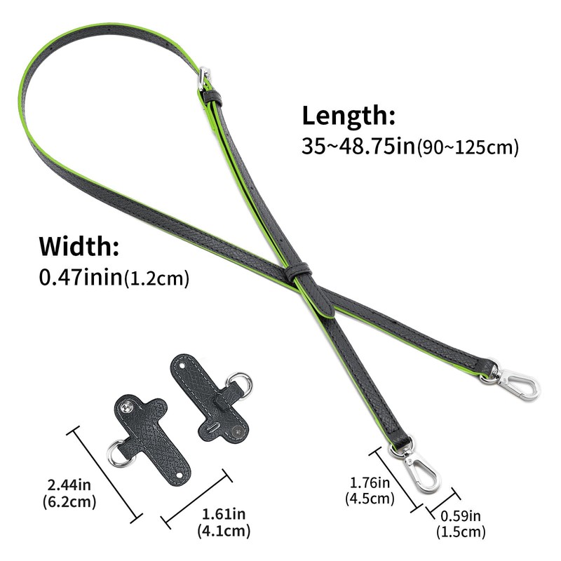 DEVPSISR Leather Strap Suitable for Longchamp Handbag,Crossbody Adjustable Shoulder Strap
