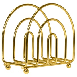 Blue Donuts Gold Arc Collection Napkin Holder – Napkin Holders for Tables, Modern Napkins Holder, Dining Table Napkin Holders for Kitchen,