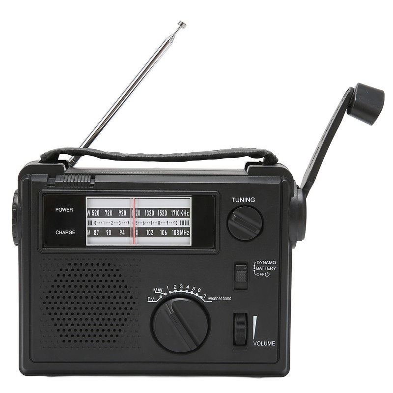Crank Radio Portable FM AM WB Band Multi Powered Emergency