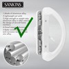 SANKINS Sliding Patio Door Handle Pull Set with Mortise Lock,