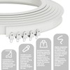 Jilron Room Divider Curtain Ceiling Curtain Track Set for Blackout