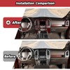 JeCar 16pcs Full Set Red Carbon Fiber Interior Trim Kit