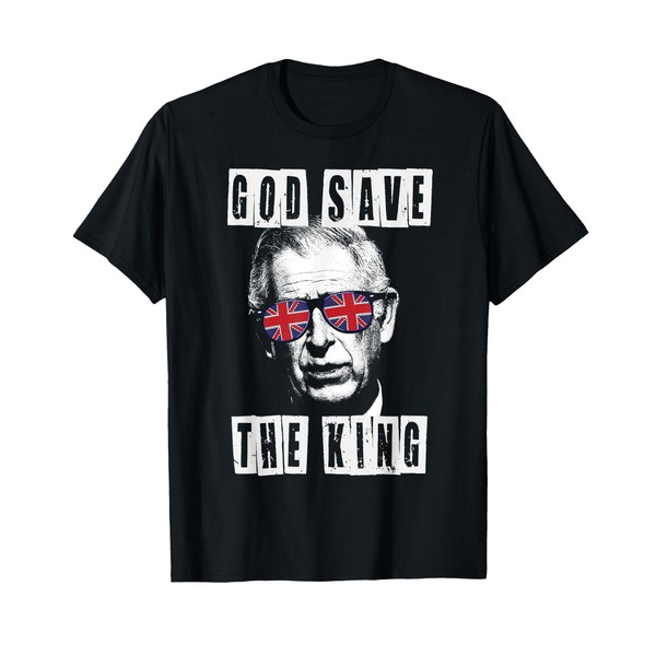 God Save The King. King's Coronation. Union Jack Charles T-Shirt