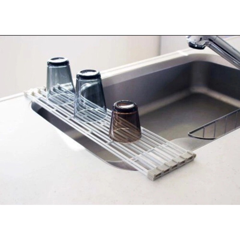 Yamazaki 7847 Home Folding Sink Drainer Rack Small Black From