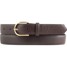 BELTINGER Women's Belt Made of Full Cowhide Leather, 2.5 cm, Narrow Belt for Women, 25 mm, Cambered Leather Belt with Golden Belt Buckle, Brown, Gold