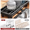SanDream Small Dish Drying Rack with Removable Utensil Holder &