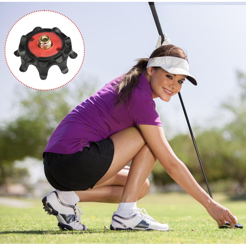 Pack of 20 Golf Shoe Spikes Replacement, Golf Spikes Studs,