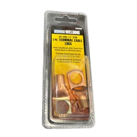 CHICAGO ELECTRIC WELDING Welding Cable Lugs - #2 AWG, 1/2 in. Stud, 2 Piec