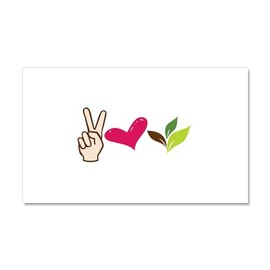 CafePress Be Green Car Magnet 20 X 12 Car Magnet, 20"x 12" Magnetic Door Display