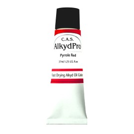 C.A.S. Paints AlkydPro Fast-Drying Oil Color Paint Tube, 37ml, Pyrrole Red