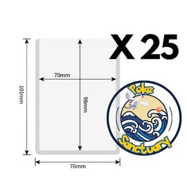 (25)  3"X4" Card Sleeves Top Loaders for Cards