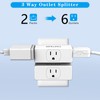 Multi Plug Outlet Extender, 3 Outlets Multi Plug Wall Adapter,
