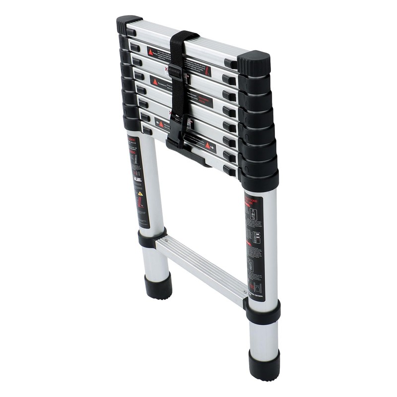 findmall Telescopic Ladder 8.5 Feet with Non-Slip Feet, Maximum Weight