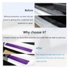 Dickno 4 PCS Car Door Sill Protector, 3D Carbon Fiber