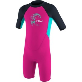 O'Neill Shorty Toddler Reactor Spring Children's Neoprene Wetsuit Pink (4 (118-126))