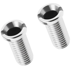 Amazleer Hollow Screw Sink, Stainless Steel Hollow Screws for Kitchen Sinks, M12 x 25 mm, Pack of 2 Sink Plugs, Accessories (2, 25MM304)