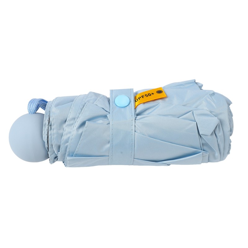 Sun Umbrella Mini Compact Sky Blue Foldable Umbrella for Sunny