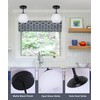 Bagood Black Semi Flush Mount Ceiling Light Fixture Milk Glass