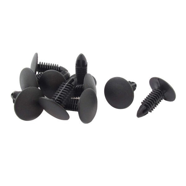 sourcingmap 10 Pcs Auto Car Plastic Rivets Fastener Door Clips