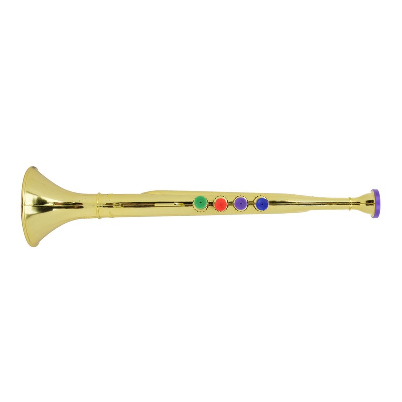 Kid Trumpet Golden Coated Plastic Children Preschool Music Toy Gift