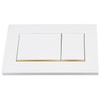 PuritySage Dual Flush Wall Hung Toilets Water Tank Flush Plate,Compatible
