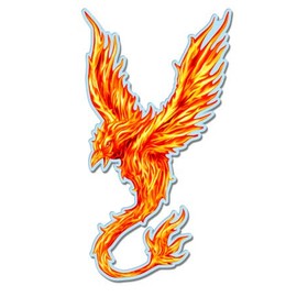 GT Graphics Phoenix - 12" Vinyl Sticker Waterproof Decal