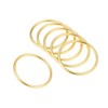 Unifizz Zinc Alloy O Rings 35mm Inner Diameter 3mm Thick