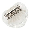 Heart Shaped Thumb Piano Mini Portable Transparent Crystal 8 Keys