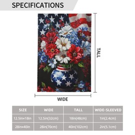 American Flag Garden Flag 12x18 Inch Double Sided Polyester Outdoor Flag For Patio Lawn Yard And Garden Decor