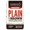 Marriage's Organic Light Brown Plain Flour 1kg - Pack of 2