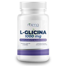 NAIMA L-Glicina 90 Cápsulas | Aminoácido para Relajación, Descanso y Bienestar | Apoyo al Sistema Nervioso y Recuperación | Equilibrio General | Suple