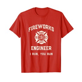 Funny FIREWORKS ENGINEER Expert Technician Pyro Engineering T-Shirt