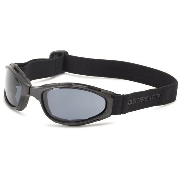Bobster Crossfire Small Folding Goggles, Black Frame/Smoked Anti-Fog Lens