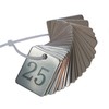 Rectangular Stainless Steel Number Plates with Key Rings (1-25)