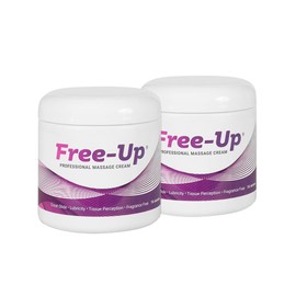 Free-Up-Professional Massage Cream, Fragrance-Free, Great Glide, Lubricity, Tissue Perception, Perfect for Physical Therapy, Massage Versatile, Non-Greasy, 8 Oz Jar