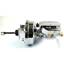 1964 1966 Ford Mustang 7" Power Brake Booster Kit Milled Master Cylinder 1" Bore