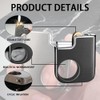 Creative Ring Buckle Grinding Wheel Lighter, Butane Torch Soft Flame,