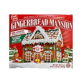 Gingerbread House Kit - Gingerbread Mansion Holiday House Kit - Pre-Built - Ready to Decorate - 3 POUNDS