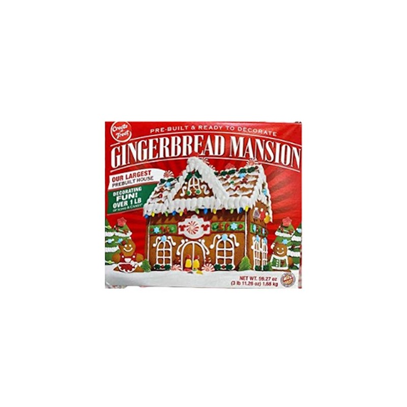 Gingerbread House Kit - Gingerbread Mansion Holiday House Kit -